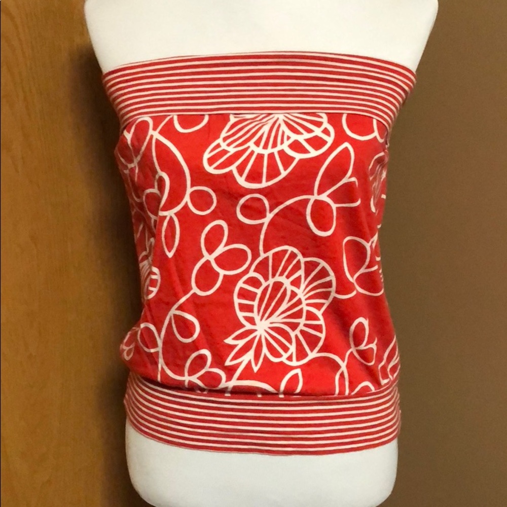 Cute red tube top